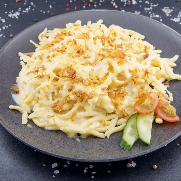 Käsespätzle mit Röstzwiebeln, 450 g
